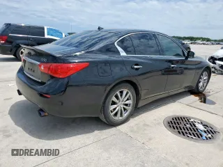 2016 Infiniti Q50 Premium with VIN JN1EV7AP1GM304441, listed as a Copart auction lot 58444905 with 98,371 mi miles and Salvage title. Bid and sale history available at DreamBid. Image 3.