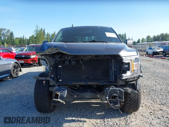 2018 Ford F-150 XL with VIN 1FTEW1E55JFC57989, listed as a IAAI auction lot 42395654 with 55,505 mi miles and . Bid and sale history available at DreamBid. Image 13.