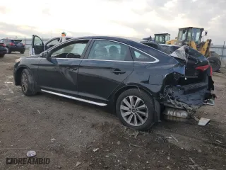 2016 Hyundai Sonata 2.4L Sport with VIN 5NPE34AF7GH269455, listed as a Copart auction lot 89130425 with 129,830 mi miles and Salvage Title. Bid and sale history available at carsss.com. Image 2.