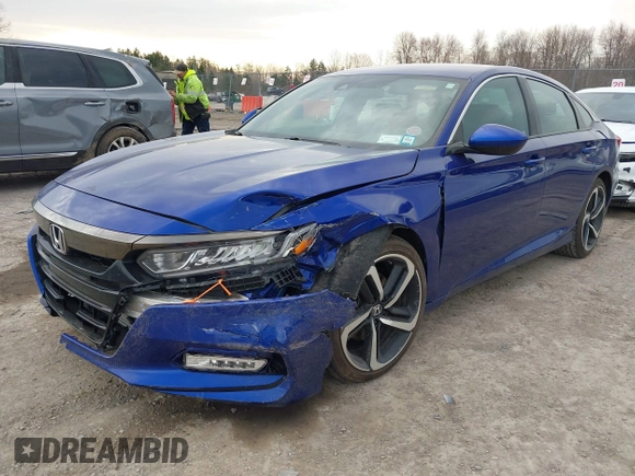 2019 Honda Accord Sport with VIN 1HGCV1F37KA082961, listed as a IAAI auction lot 41834095 with 44,167 mi miles and . Bid and sale history available at carsss.com. Image 2.