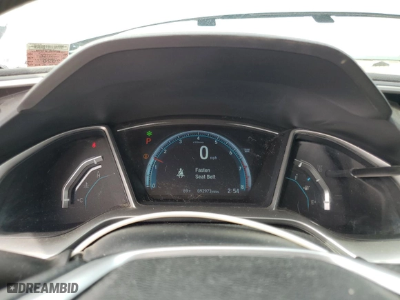 2016 Honda Civic Sedan EX with VIN 19XFC2F79GE220370, listed as a Copart auction lot 50196515 with 92,973 mi miles and Salvage Title. Bid and sale history available at carsss.com. Image 9.