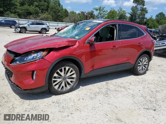 2020 Ford Escape Titanium Hybrid z VIN 1FMCU0DZ3LUC38525, wystawiony jako Copart lot #61967645 z przebiegiem 50 022 mil mil oraz Szkoda całkowita • Salvage title. Historia ofert i sprzedaży dostępna na DreamBid. Obrazek 1.