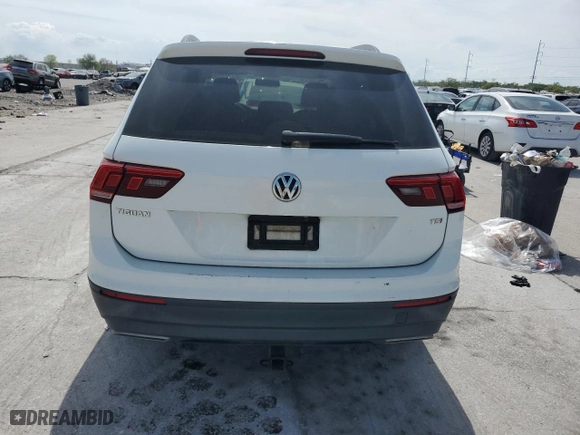 2018 Volkswagen Tiguan S with VIN 3VV1B7AX6JM057547, listed as a Copart auction lot 50355085 with 159,439 mi miles and Salvage Title. Bid and sale history available at carsss.com. Image 6.