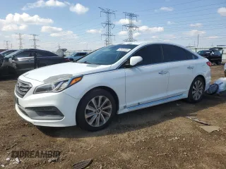 2015 Hyundai Sonata 2.4L Sport with VIN 5NPE34AF8FH091005, listed as a Copart auction lot 52557055 with 189,681 mi miles and Salvage Title. Bid and sale history available at carsss.com. Image 1.
