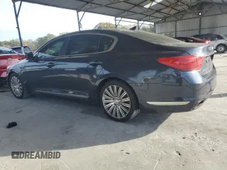 2015 Kia K900 Premium with VIN KNALU4D44F6024018, listed as a Copart auction lot 82869214 with 124,589 mi miles and Salvage Title. Bid and sale history available at carsss.com. Image 2.
