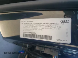 2021 Audi A6 Premium Plus z VIN WAUE3AF23MN048738, wystawiony jako Copart lot #49590165 z przebiegiem 51 904 mil mil oraz Szkoda całkowita • Salvage title. Historia ofert i sprzedaży dostępna na DreamBid. Obrazek 13.