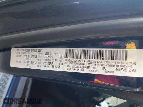2013 Jeep Wrangler Sport with VIN 1C4GJWAGXDL604850, listed as a Copart auction lot 49509575 with 117,163 mi miles and Salvage Title. Bid and sale history available at carsss.com. Image 13.