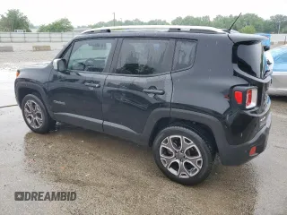 2017 Jeep Renegade Limited with VIN ZACCJBDB4HPG64017, listed as a Copart auction lot 57458665 with 47,298 mi miles and Salvage title. Bid and sale history available at DreamBid. Image 2.