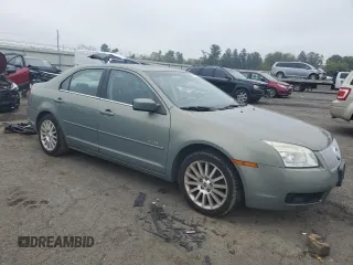 2008 Mercury Milan Premier with VIN 3MEHM02188R643770, listed as a Copart auction lot 71353734 with 58,415 mi miles and Salvage Title. Bid and sale history available at carsss.com. Image 4.