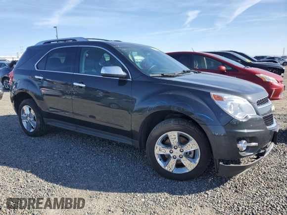 2013 Chevrolet Equinox LTZ with VIN 2GNFLFE34D6390306, listed as a Copart auction lot 44593475 with 130,736 mi miles and Salvage Title. Bid and sale history available at carsss.com. Image 4.