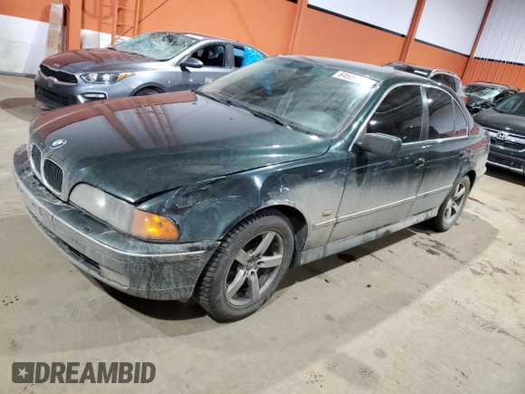 2000 BMW 5 Series 528iA with VIN WBADM6349YGU17950, listed as a Copart auction lot 84506464 with 209,318 mi miles and Salvage Title. Bid and sale history available at carsss.com. Image 1.