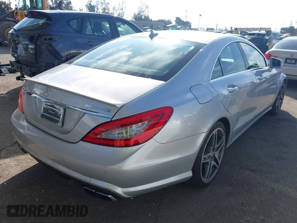 2012 Mercedes-Benz CLS-Class CLS 63 AMG with VIN WDDLJ7EB5CA027728, listed as a IAAI auction lot 41450808 with 100,594 mi miles. Bid and sale history available at carsss.com. Image 4.