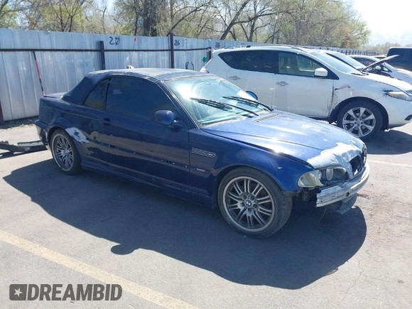 2003 BMW 3 Series M3 with VIN WBSBR93483PK03594, listed as a IAAI auction lot 41981844 with 182,196 mi miles. Bid and sale history available at carsss.com. Image 1.