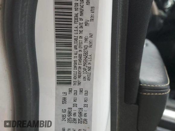 2017 Jeep Cherokee Altitude с VIN 1C4PJMAS0HW582743, выставлен на аукционе Copart как лот 87885335 с пробегом 98 952 миль миль и Списание • Salvage title. История ставок и продаж доступна на DreamBid. Изображение 15.