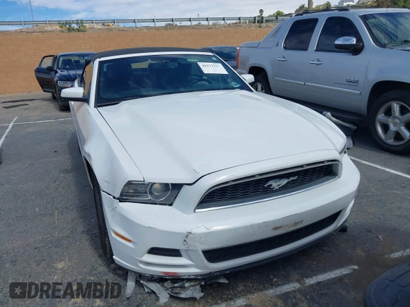 2014 Ford Mustang V6 with VIN 1ZVBP8EM4E5243008, listed as a IAAI auction lot 41572234 with 114,392 mi miles. Bid and sale history available at carsss.com. Image 12.