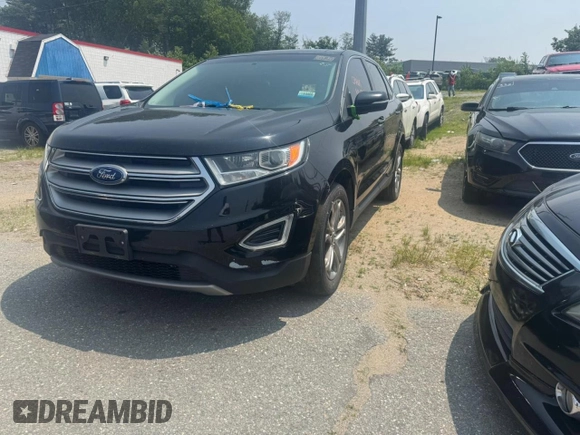 2017 Ford Edge Titanium z VIN 2FMPK3K96HBB28917, wystawiony jako Copart lot #61081095 z przebiegiem 156 447 mil mil oraz Czysty tytuł • Clean title. Historia ofert i sprzedaży dostępna na DreamBid. Obrazek 2.