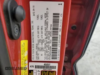 2016 Toyota Tacoma SR with VIN 5TFCZ5AN3GX032064, listed as a Copart auction lot 50564145 with Not Provided miles and Non Repairable. Bid and sale history available at carsss.com. Image 12.