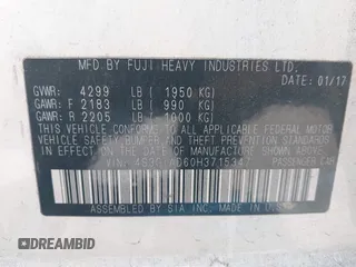 2017 Subaru Impreza Premium z VIN 4S3GTAD60H3715347, wystawiony jako IAAI lot #42218611 z przebiegiem 52 367 mil mil oraz . Historia ofert i sprzedaży dostępna na DreamBid. Obrazek 9.