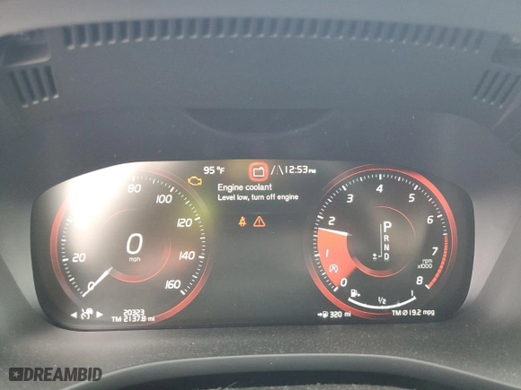 2019 Volvo XC60 R-Design with VIN LYVA22RM7KB247120, listed as a Copart auction lot 62085664 with 20,323 mi miles and Salvage Title. Bid and sale history available at carsss.com. Image 9.