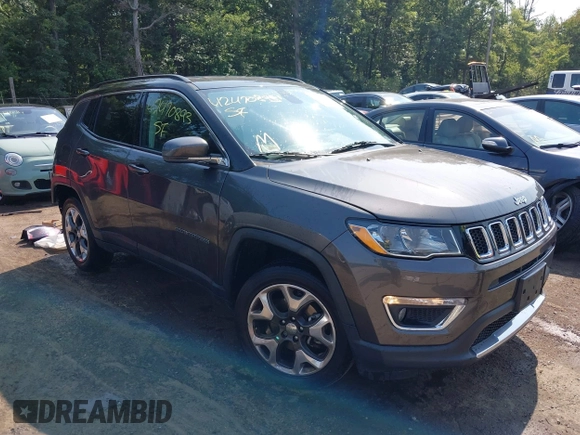 2019 Jeep Compass Limited with VIN 3C4NJDCB3KT624128, listed as a IAAI auction lot 42470893 with 94,350 mi miles and . Bid and sale history available at DreamBid. Image 1.