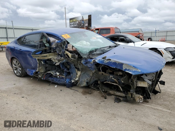 2015 Chrysler 200 S with VIN 1C3CCCBBXFN753586, listed as a Copart auction lot 51766945 with Not provided miles and Salvage title. Bid and sale history available at DreamBid. Image 4.