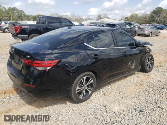 2020 Nissan Sentra SV with VIN 3N1AB8CV6LY276152, listed as a Copart auction lot 48874725 with 65,481 mi miles and Salvage Title. Bid and sale history available at carsss.com. Image 3.