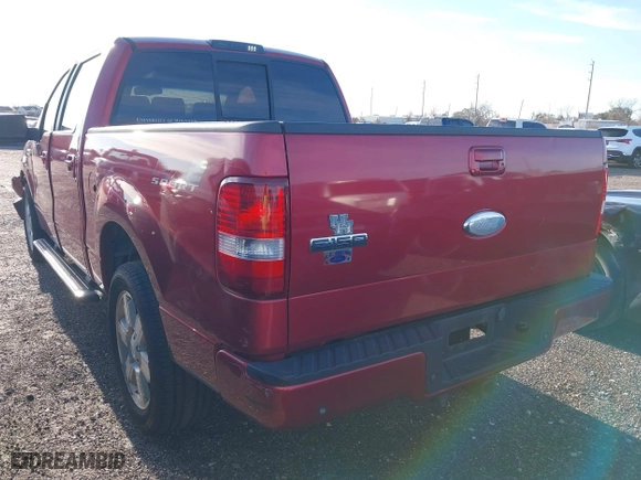 2007 Ford F-150 XLT with VIN 1FTPW12V77KA56155, listed as a IAAI auction lot 41269875 with 218,645 mi miles. Bid and sale history available at carsss.com. Image 3.
