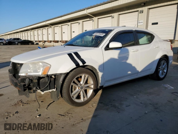2012 Dodge Avenger SXT Plus with VIN 1C3CDZEG1CN150772, listed as a Copart auction lot 48378435 with 162,478 mi miles and Salvage Title. Bid and sale history available at carsss.com. Image 1.