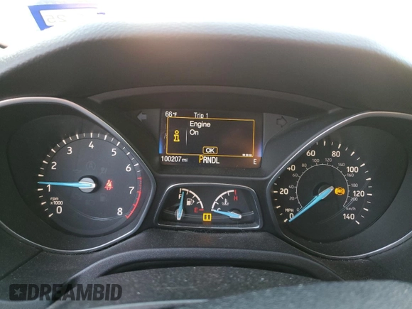 2017 Ford Focus SE with VIN 1FADP3F25HL219608, listed as a Copart auction lot 56559925 with 100,207 mi miles and Salvage title. Bid and sale history available at DreamBid. Image 9.