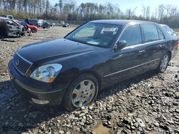 2003 Lexus LS 430 with VIN JTHBN30FX30098697, listed as a Copart auction lot 49048675 with 257,035 mi miles and Salvage Title. Bid and sale history available at carsss.com. Image 1.