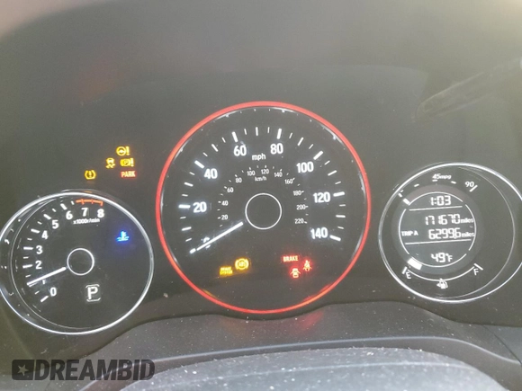2017 Honda HR-V LX with VIN 3CZRU6H31HG708790, listed as a Copart auction lot 76063373 with 171,670 mi miles and Non Repairable. Bid and sale history available at carsss.com. Image 9.