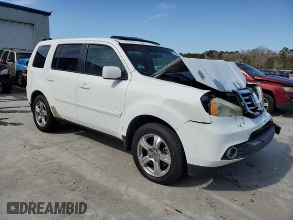 2012 Honda Pilot EX-L with VIN 5FNYF3H55CB033259, listed as a Copart auction lot 45367335 with 207,841 mi miles and Salvage Title. Bid and sale history available at DreamBid. Image 4.