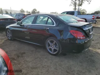 2015 Mercedes-Benz C-Class C 300 with VIN 55SWF4JB5FU092327, listed as a Copart auction lot 49731925 with 84,386 mi miles and Salvage Title. Bid and sale history available at carsss.com. Image 2.