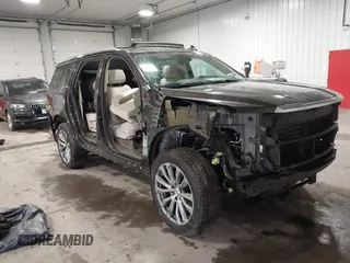 2021 GMC Yukon Denali with VIN 1GKS2DKL8MR409483, listed as a IAAI auction lot 41196214 with 62,684 mi miles. Bid and sale history available at carsss.com. Image 1.