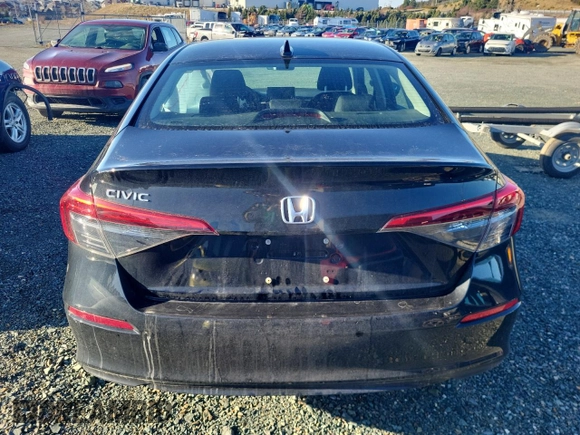 2024 Honda Civic Sedan EX with VIN 2HGFE2F33RH102041, listed as a Copart auction lot 85020794 with 0 mi miles and Salvage Title. Bid and sale history available at carsss.com. Image 6.