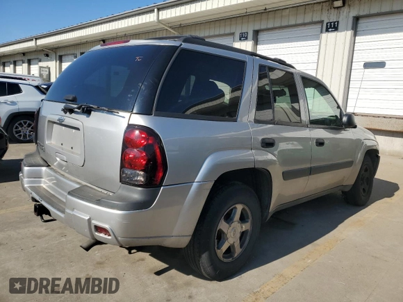 2005 Chevrolet TrailBlazer LS with VIN 1GNDT13S752302481, listed as a Copart auction lot 42891074 with Not Provided miles and Salvage Title. Bid and sale history available at DreamBid. Image 3.