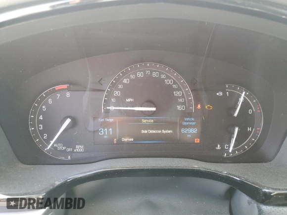 2017 Cadillac XT5 Luxury AWD with VIN 1GYKNDRS2HZ263419, listed as a Copart auction lot 63438215 with 62,982 mi miles and Salvage title. Bid and sale history available at DreamBid. Image 9.