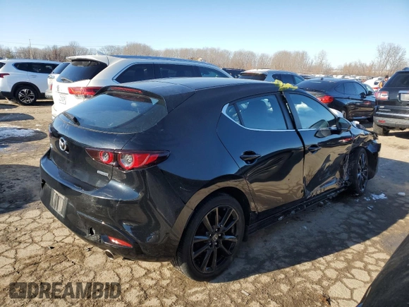 2020 Mazda Mazda3 Hatchback with VIN JM1BPALM0L1172973, listed as a Copart auction lot 87398124 with 21,295 mi miles and Salvage Title. Bid and sale history available at carsss.com. Image 3.