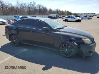 2007 Lexus IS 250 with VIN JTHCK262X72018577, listed as a Copart auction lot 50782315 with 108,024 mi miles and Salvage Title. Bid and sale history available at carsss.com. Image 4.