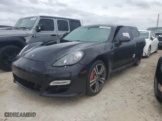2012 Porsche Panamera Turbo with VIN WP0AC2A77CL090348, listed as a Copart auction lot 78718204 with 0 mi miles and Salvage Title. Bid and sale history available at carsss.com. Image 1.