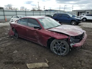 2021 Dodge Charger SXT with VIN 2C3CDXBG3MH612042, listed as a Copart auction lot 47273435 with 70,308 mi miles and Salvage Title. Bid and sale history available at carsss.com. Image 4.