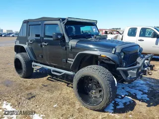2016 Jeep Wrangler Unlimited Sport with VIN 1C4BJWDG4GL106122, listed as a IAAI auction lot 41925004 with 109,557 mi miles. Bid and sale history available at carsss.com. Image 1.