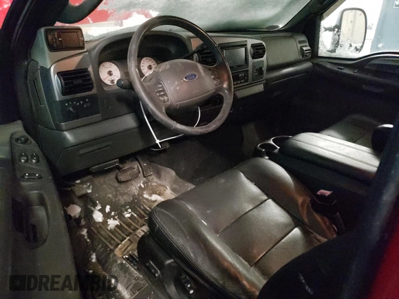2007 Ford F-250 XL with VIN 1FTSX21P17EB29910, listed as a Copart auction lot 45727165 with 178,104 mi miles and Salvage Title. Bid and sale history available at DreamBid. Image 8.