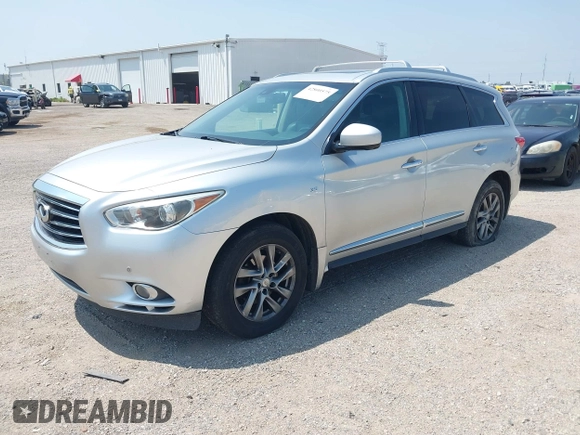 2014 Infiniti QX60 with VIN 5N1AL0MM9EC547133, listed as a IAAI auction lot 42800575 with 197,840 mi miles and . Bid and sale history available at DreamBid. Image 2.