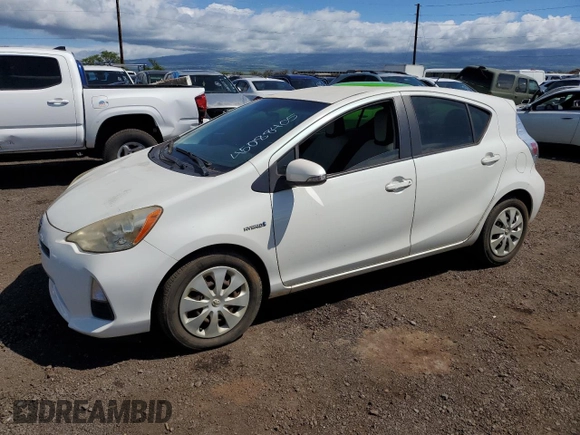 2012 Toyota Prius One with VIN JTDKDTB3XC1027761, listed as a Copart auction lot 45088405 with 95,378 mi miles and Salvage Title. Bid and sale history available at DreamBid. Image 1.
