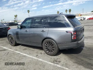 2018 Land Rover Range Rover HSE z VIN SALGS2SV4JA500860, wystawiony jako Copart lot #46641025 z przebiegiem 80 698 mil mil oraz Szkoda całkowita • Salvage title. Historia ofert i sprzedaży dostępna na DreamBid. Obrazek 2.