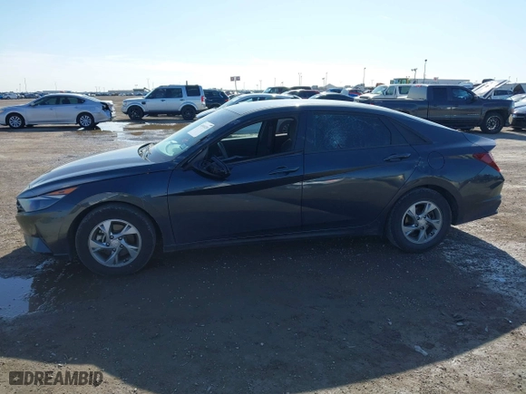 2021 Hyundai Elantra SE with VIN 5NPLL4AG2MH047465, listed as a IAAI auction lot 40949209 with 1 mi miles. Bid and sale history available at carsss.com. Image 6.