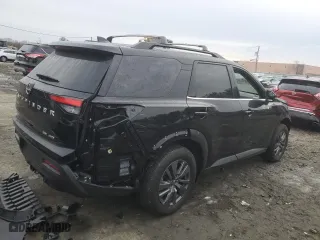 2024 Nissan Pathfinder SV with VIN 5N1DR3BD8RC260405, listed as a Copart auction lot 87726745 with 0 mi miles and Salvage Title. Bid and sale history available at carsss.com. Image 3.
