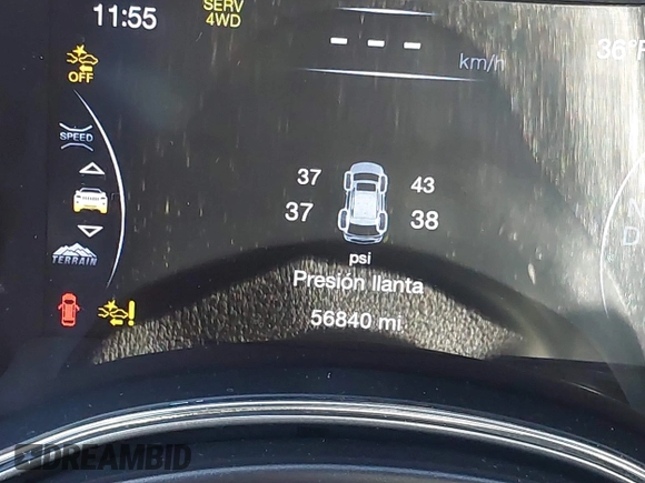 2018 Jeep Grand Cherokee Trailhawk with VIN 1C4RJFLT0JC286297, listed as a IAAI auction lot 41540005 with 56,840 mi miles. Bid and sale history available at carsss.com. Image 16.