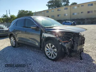 2021 Ford Escape Titanium Hybrid with VIN 1FMCU0DZ2MUB03683, listed as a Copart auction lot 42743175 with 49,095 mi miles and Salvage title. Bid and sale history available at DreamBid. Image 4.